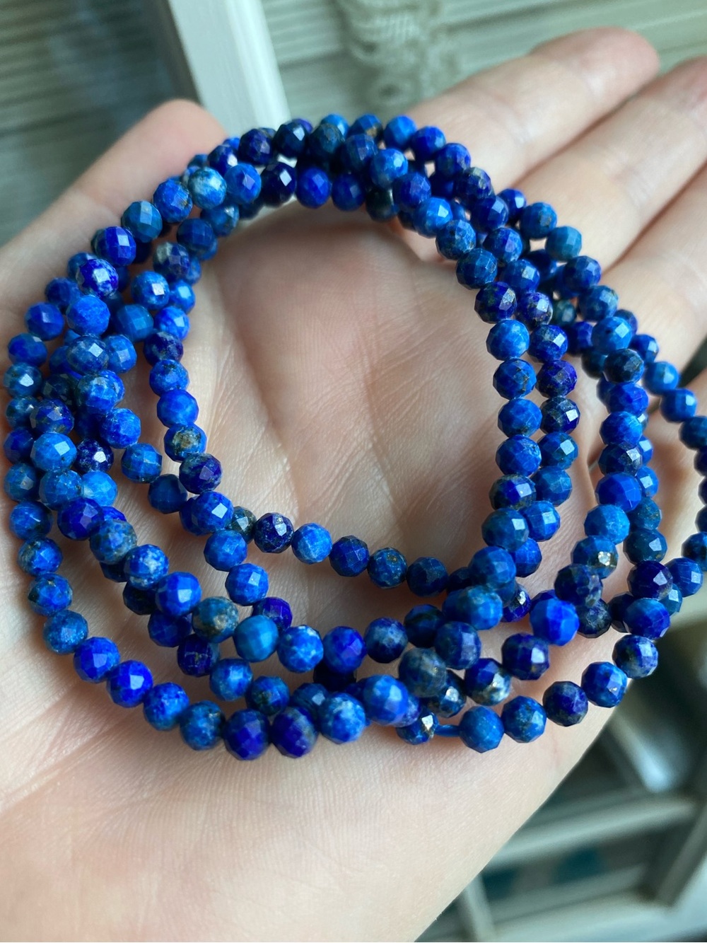 💙✨ 4mm Faceted Lapis Lazuli Bracelets ✨💙